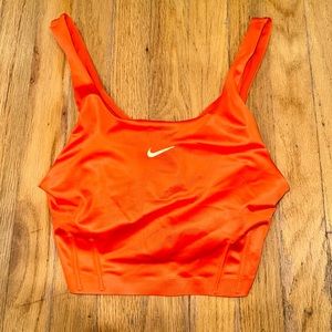 cropped orange nike tanktop